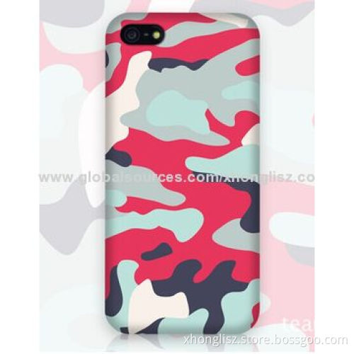 Camo IMD PC printing case for iPhone 5/5S, customized design are welcome